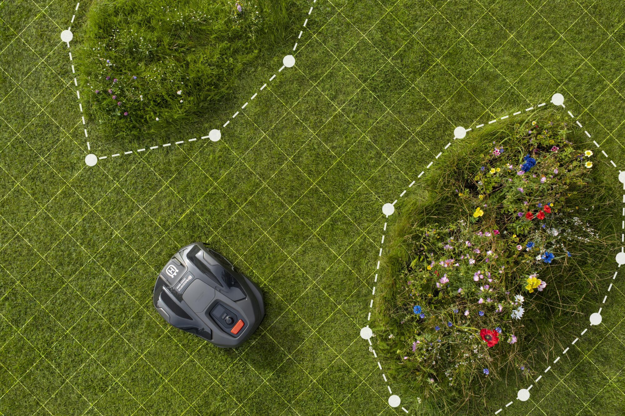 Tondeuses à gazon robotisées sans fil avec navigation GPS